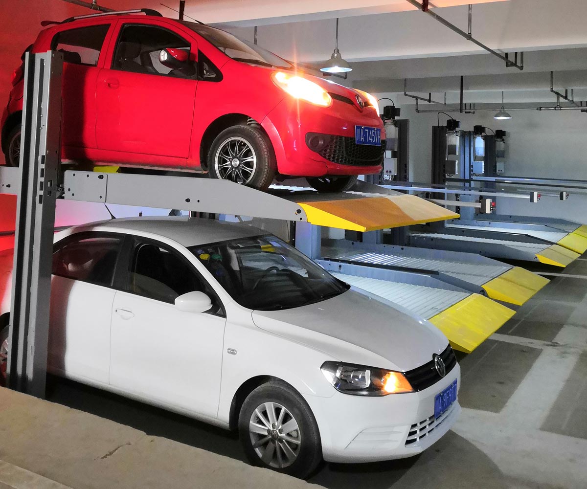 怒江小區(qū)二層簡易升降機械車庫