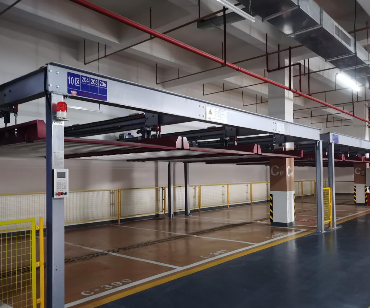 建水地下室俯仰式停車寶