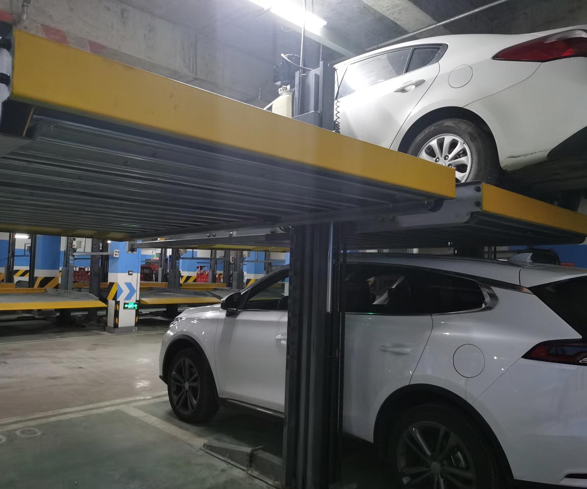 梁河雙層簡易升降立體停車場設備