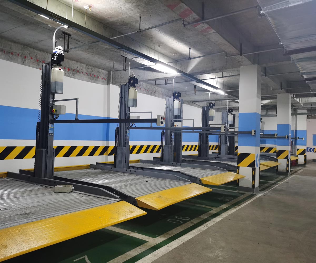 貴州小區(qū)兩柱簡易升降機械停車