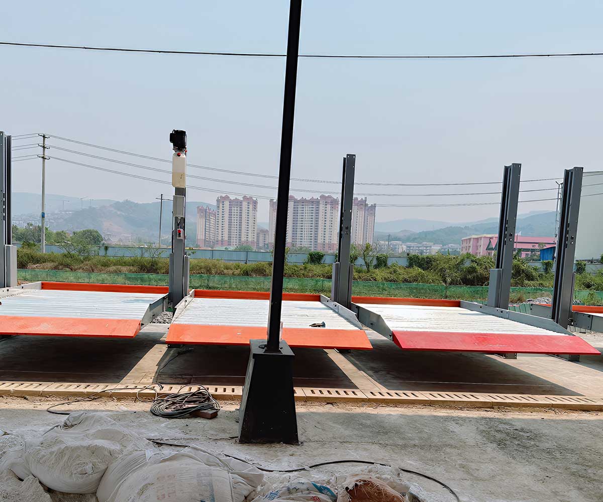 選擇合適尺寸以保障停車安全的2層升降橫移機械停車庫
