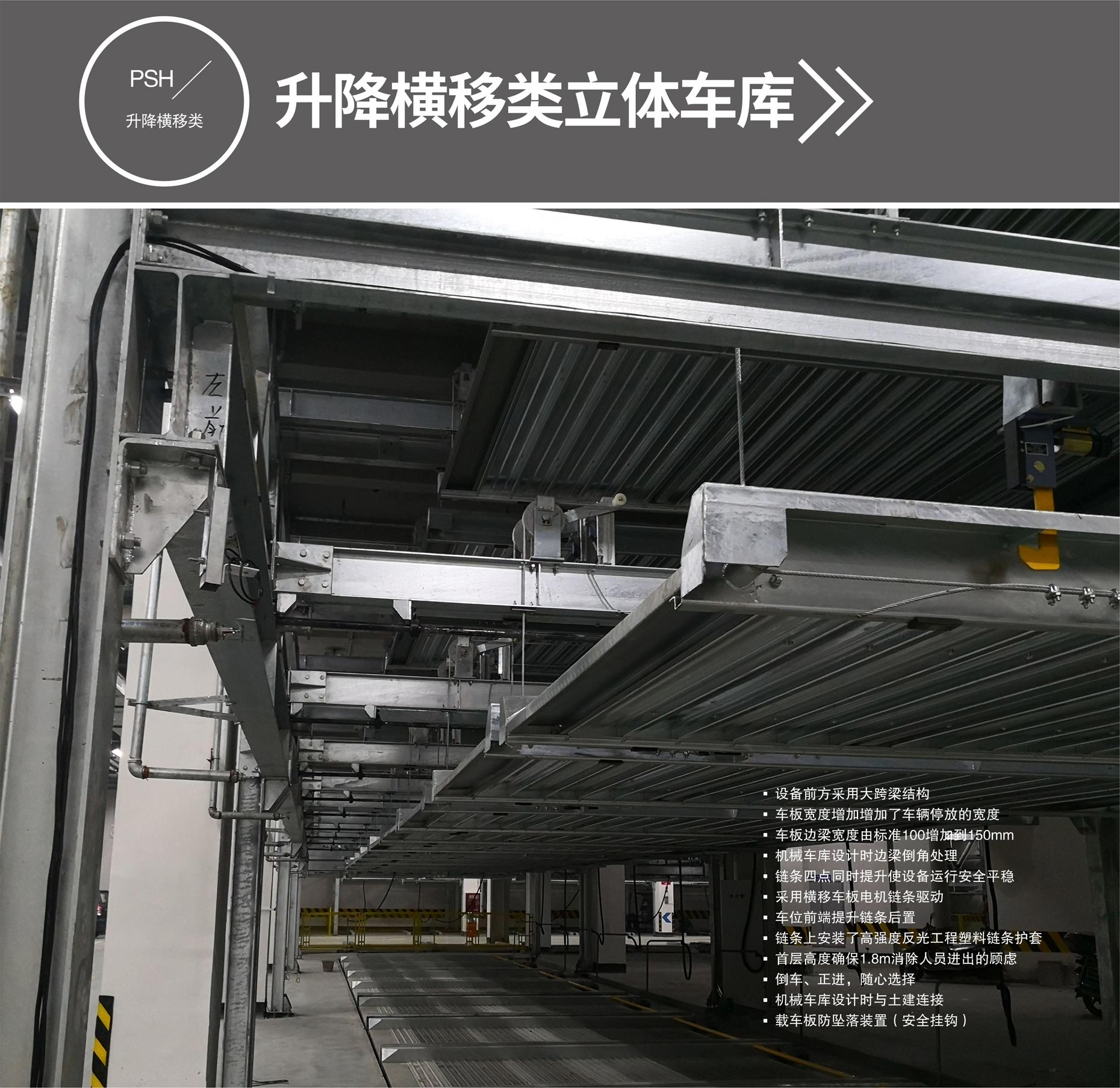 PSH機械停車場租用升降橫移式立體車庫